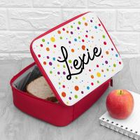 Personalised Kids Fun Polka Dot Lunch Bag